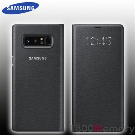 Genuine Samsung Galaxy Note 8 Sm N950 Led View Flip Cover Case Leather