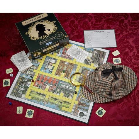 221b Baker Street Retro Board Game | Detective Games| Family Board Games