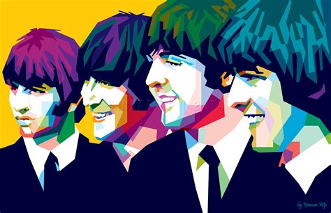 S Posters Pop Art Doodles And Zentangles The Beatles Poster Art