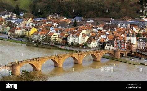 Karl Theodor Bridge Or Old Bridge Heidelberg Stock Photo Alamy