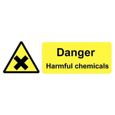 Danger Harmful Chemicals On The Spot Labels