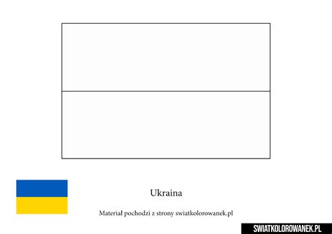 Flaga Ukrainy Darmowe Kolorowanki Do Druku
