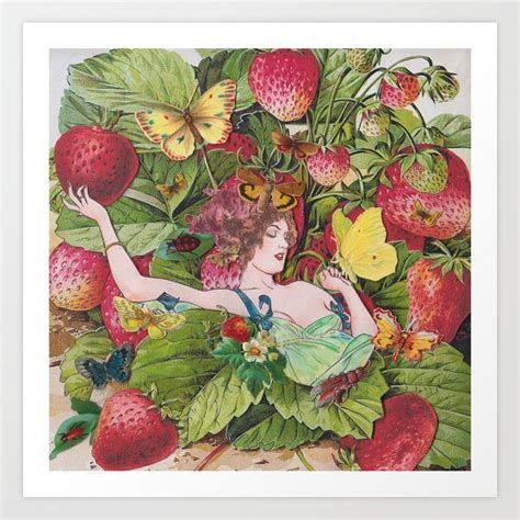 Buy Strawberry Fields Forever Art Print By Kitscheart Worldwide