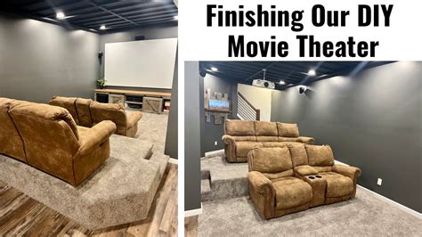 Finishing Our Basement 22 Final Touches To The Movie Theater Trim