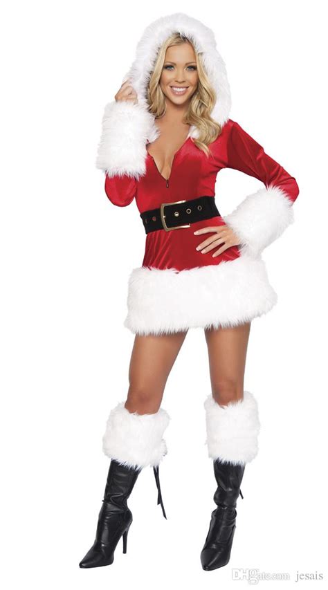 Sexy Adult Santa Costume Adult Mrs Claus Outfit Womens Christmas Fancy