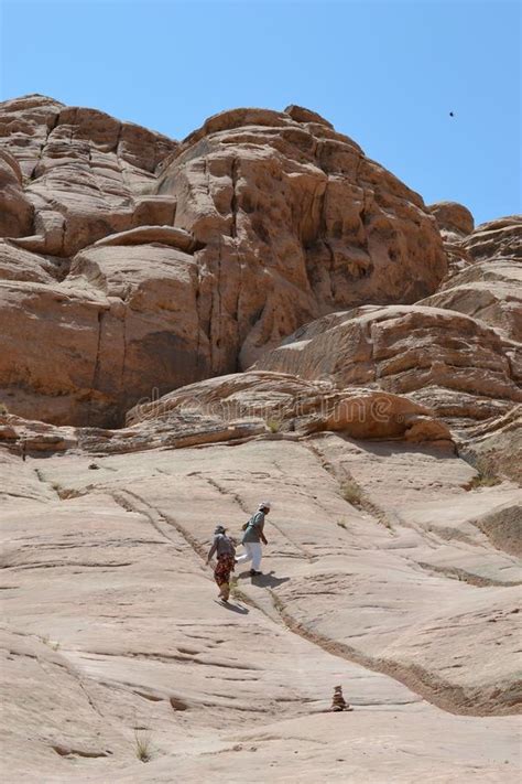 Desert Tour Through Sand Dunes Of Wadi Rum Wilderness Jordan Middle