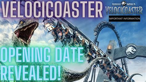 Velocicoaster Opening Date Revealed Youtube