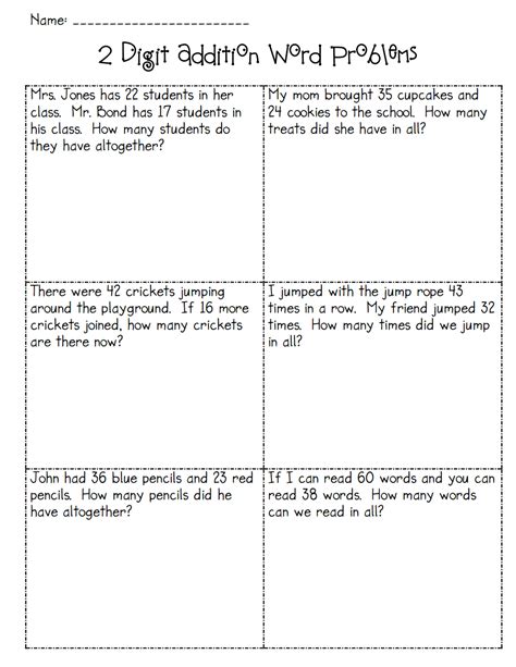 Some problems will include irrelevant data to encourage students to fully read and understand the questions before. Addition Word Problems.pdf - Google Drive | 2nd grade math ...