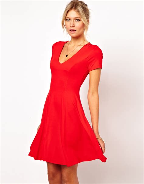 The latest local weather, crime, politics, events and more Red v neck short dress - Extra large ladies, trendy ...