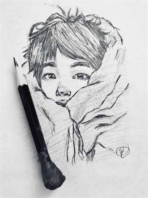 58 Ideas For Art Sketches Bts In 2020 With Images Bts Drawings
