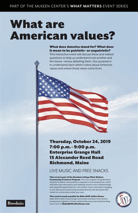 October 24 2019 Richmond What Are American Values Make Shift