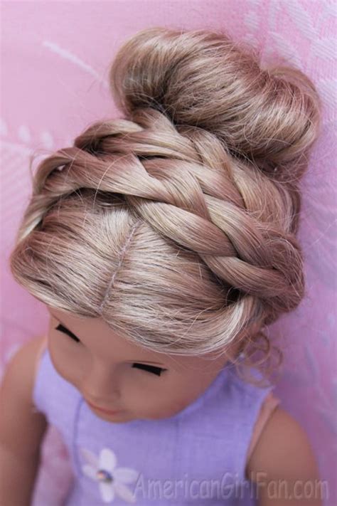 Best and easy hairstyles for girls with short hair, medium hair, and curly hair in 2021. Doll Hairstyle: Fancy Buns for Easter! | American girl ...