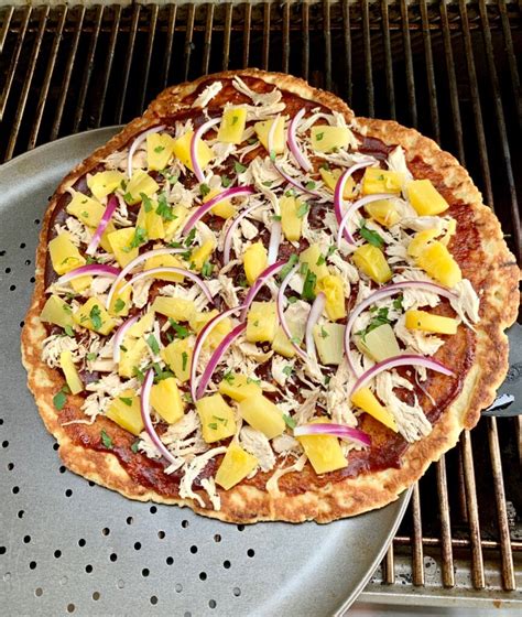 Grilled Hawaiian Bbq Chicken Pizza Eating Gluten And Dairy Free
