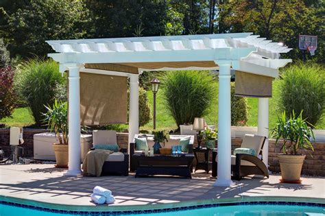 Our vinyl pergola kits are quick and easy to install, providing you with great looking covers that will keep your outdoor area cool and comfortable. Amish Artisan Vinyl Pergola Kit | Outdoor pergola, Vinyl ...
