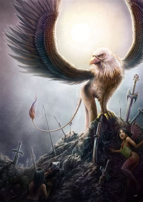 Griffin By Lun Mythical Creatures Fantasy Art Illustrations Fantasy
