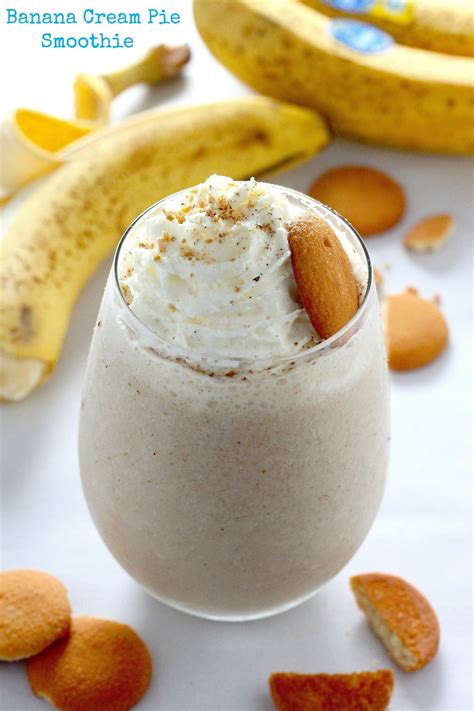 Healthy Banana Cream Pie Smoothie Baker By Nature