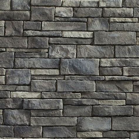 Giles dry stack stone is defined by light and dark rich grays, soft browns, hints of burgundy, with accents of gold tones. Provia Heritage Manufactured Stone Veneer - Drystack, Erie ...
