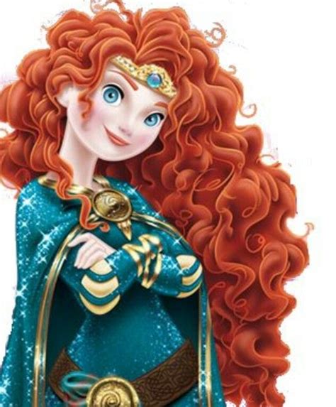 The Red Haired Princess Merida From Disney S Brave Is Standing With
