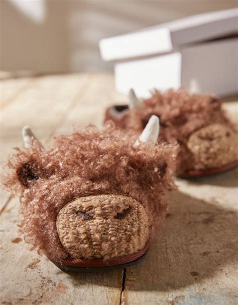 Hamish Highland Cow Mule Slippers Cow Slippers Highland Cow Ts