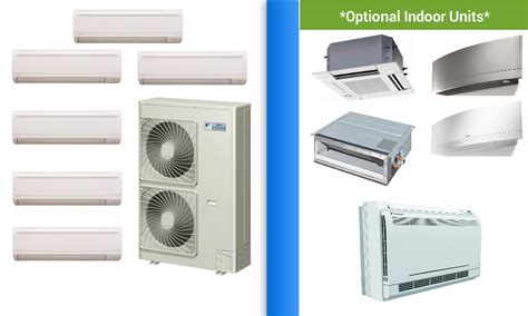 All New Mini Split Ductless Heatpump Systems Daikin 6 Zone Ductless In