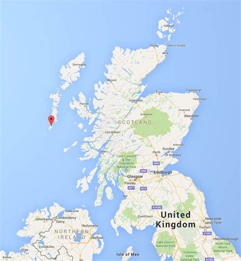 Barra Scotland Map