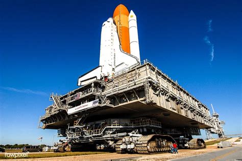 Space Shuttle Discovery Atop The Mobile Launcher Platform And Crawler