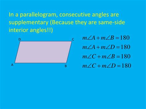 Ppt 62 Properties Of Parallelograms Powerpoint Presentation Free