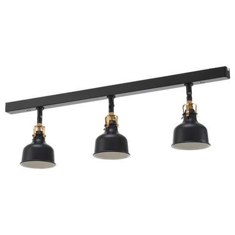 Adjustable ceiling spotlights, including led ceiling spotlights, let you direct the light wherever you want it. IKEA - RANARP Ceiling track, 3-spots | Ikea ceiling light ...