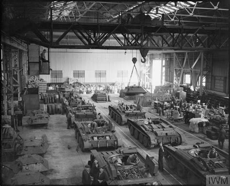 The Production Of Covenanter Tanks At A Factory In The Midlands