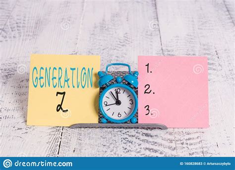 Text Sign Showing Generation Z Conceptual Photo Name For The