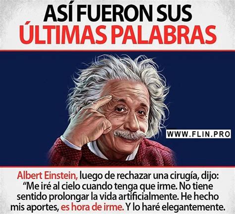 Así Fueron Sus últimas Palabras Albert Einstein Luego De Rechazar Una