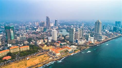 Aerial Colombo Commercial Capital And Largest City Of Sri Lanka Stock