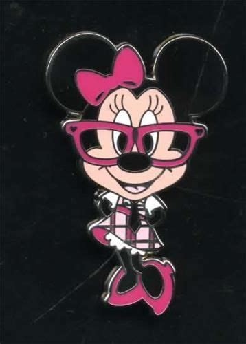 Disney Pin Nerds Rock Minnie Mouse Non Booster Pin Disney Nerd