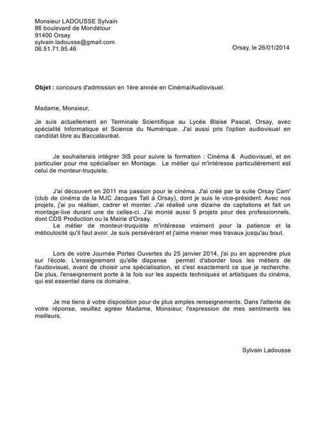 Lettre demission lycee a voir. exemple lettre de motivation lycée - Paperblog