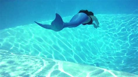 Mermaid Swimming In A Pool Youtube