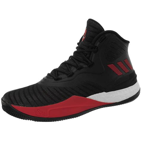 Adidas D Rose 8 Mens Basketball Shoes Boots Blackred Blackgold Air