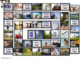 Prepositions Of Movement With Photos Animated Board Game Tpt