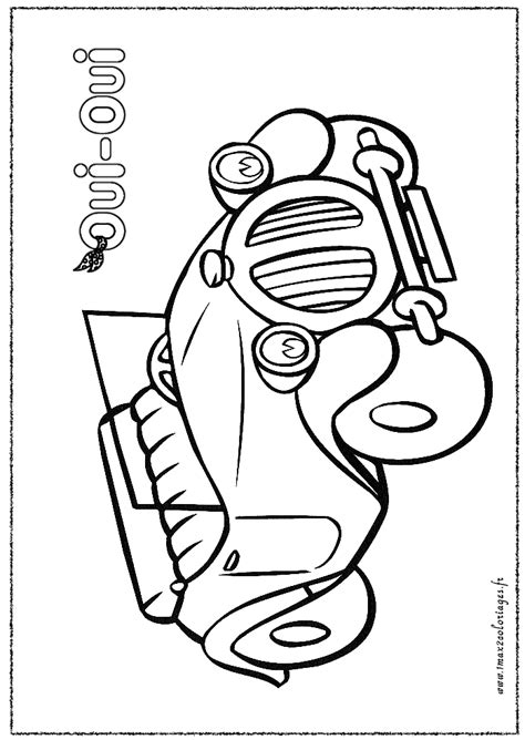 Voiture de course, coloriage voiture de police, coloriage camion de. 12 dessins de coloriage Oui Oui Voiture à imprimer