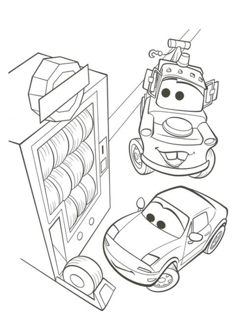 The coloring page is printable and can be used in the classroom or at home for kids. Kids-n-fun | 38 Kleurplaten van Cars 2