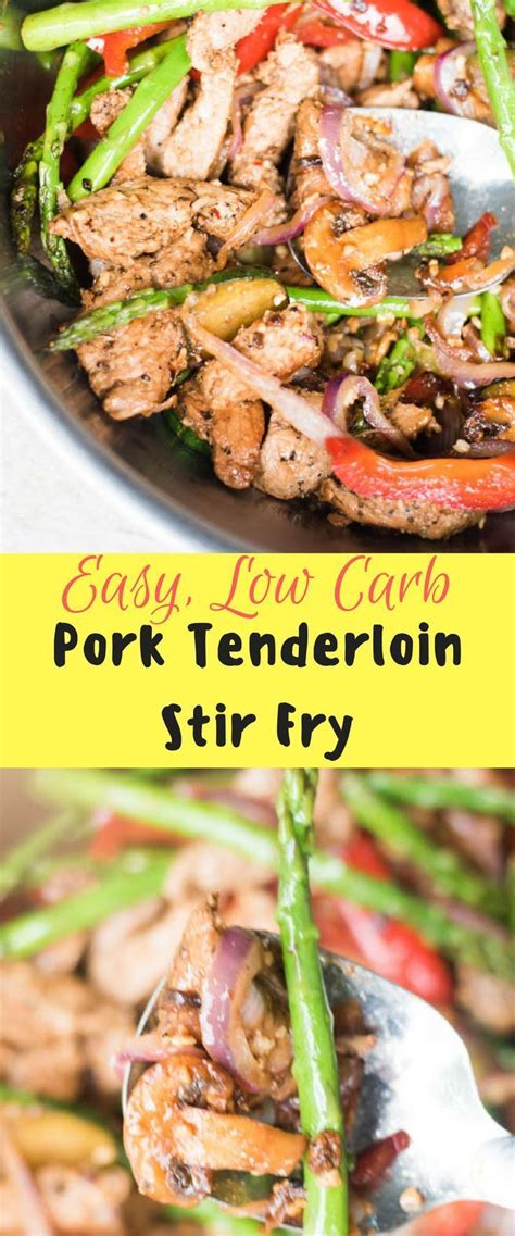 This is our favorite pork tenderloin recipe. Easy Low Carb Pork Stir Fry with Veggies | Recipe | Pork ...
