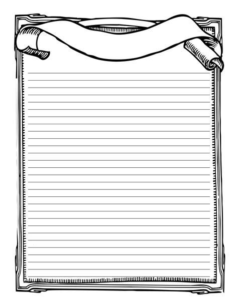 Printable Lined Journal Page Free Template
