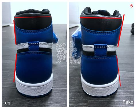 This logo has been mentioned before, and a general clue on its verification as you can see in the real vs real jordan 1 dior comparison, the authentic logo is considerably thinner than the original one. Sean's Blog: Real vs Fake Air Jordan 1 x Fragment 716371 040