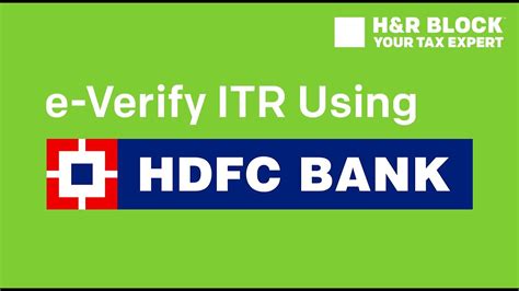 How To E Verify ITR Using HDFC Net Banking YouTube