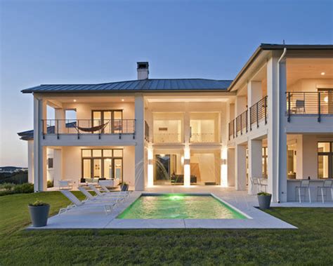 Over 300 block house & cottage plans with basement floor and terrace, plus construction cost estimate. L Shape House | Houzz