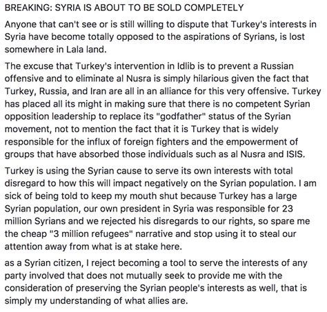 Rami Jarrah On Twitter Breaking Syria Is About To Be Sold Completely