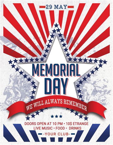 Memorial Day Flyer And Poster 96352 Flyers Design