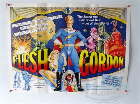 Lot 273 Flesh Gordon 1974 Uk Quad Film Poster