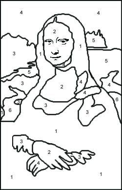 Mona Lisa - Color by Number | Mona lisa parody, Art, Mona lisa