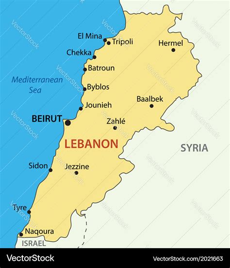Lebanon Map Maps Of Lebanese Republic