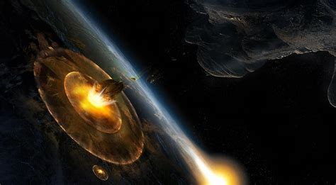 Wallpaper Planet Vehicle Earth Nebula Atmosphere Explosion